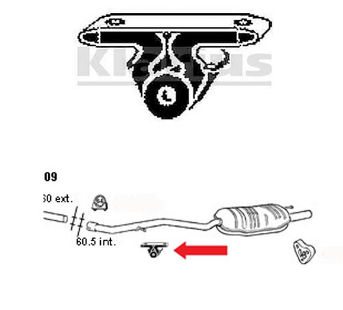 Exhaust hanger mount for bmw - exhaust,