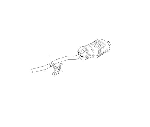 Bmw genuine rear silencer - bmw,